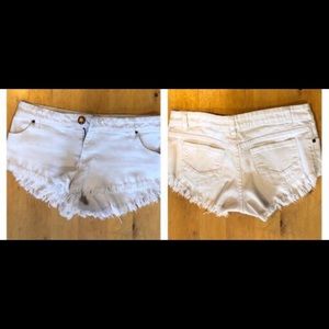 Cotton On White Jean Shorts